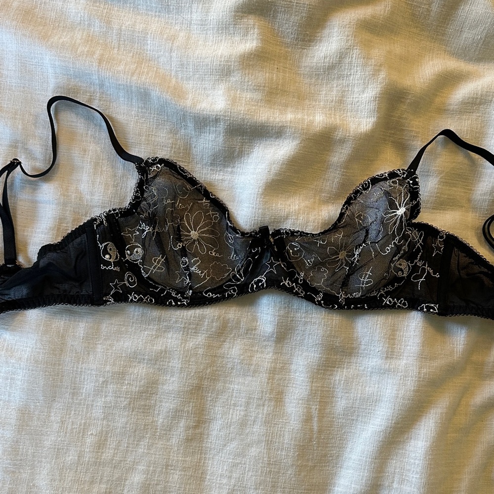 SAVAGE X FENTY icon Elegant Black Lace Bra